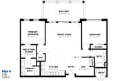 2 BR, 2 BA - 1259 SF - Floorplan 4