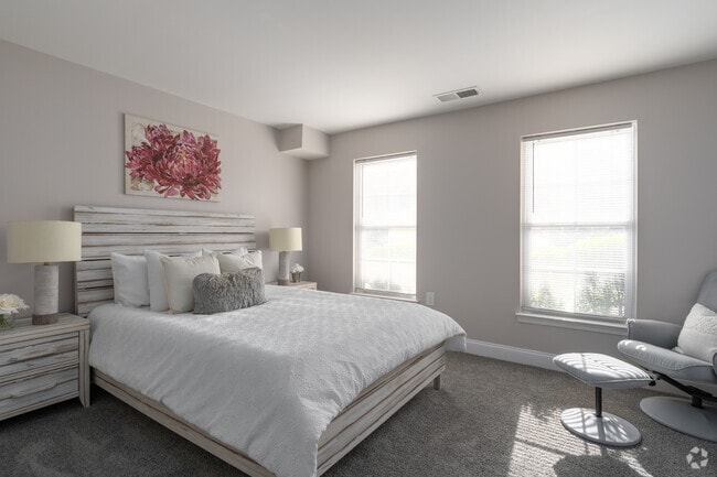 The Cedar 2BR, 2BA - 1218SF Primary Bedroom - Liberty Park Apartments