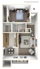 1 Bd Floor Plan