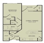 1BR/1BA