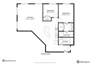 2BR, 2BA - 1,150SF