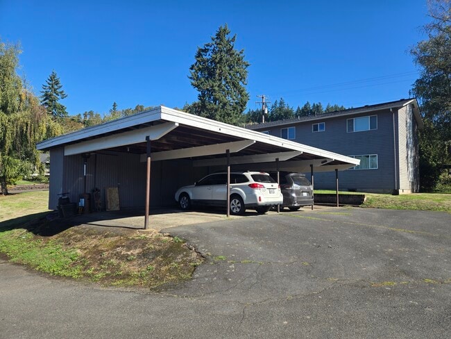 Back of building / car port - 101 Spencer Creek Rd Unit D