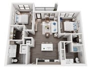 B2 floor plan The Alary