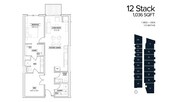 1Bed + Den - 1036 Sq Ft - 12 Stack