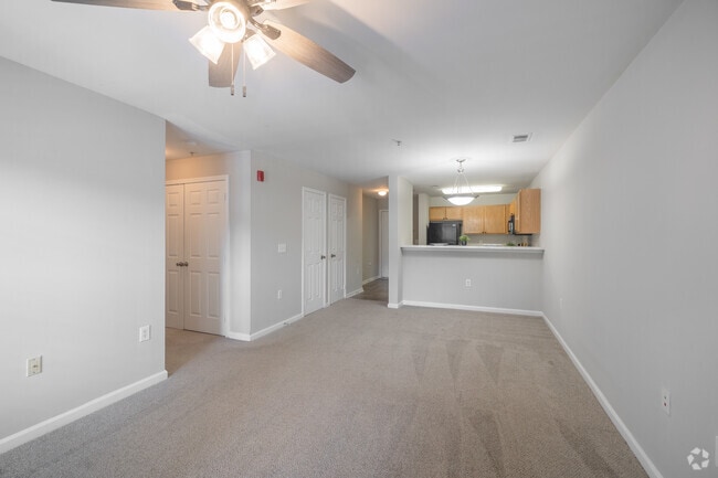 3BR, 2BA - 1,295SF - Living Room and Dining Room