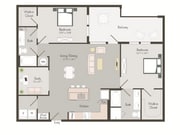 B6B |2 bed 2.5 bath | 1367 sq ft