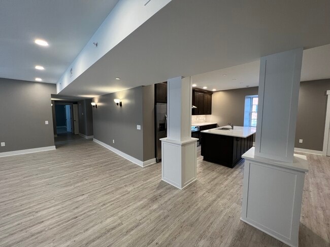 Living Room Into Kitchen - Parazin Lofts Unit 102