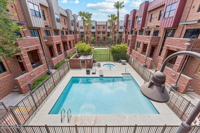 view from entrance patio - 330 S Farmer Ave Rental