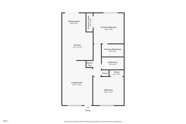 Floor Plan - 2303 East Side Dr Unit 109