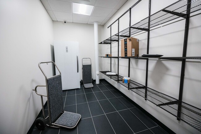 Package Room with Refrigerator