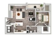 1 Bedroom | 1 Bath | 901 SF
