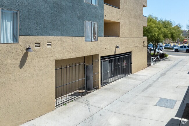 Gated Parking Entrance