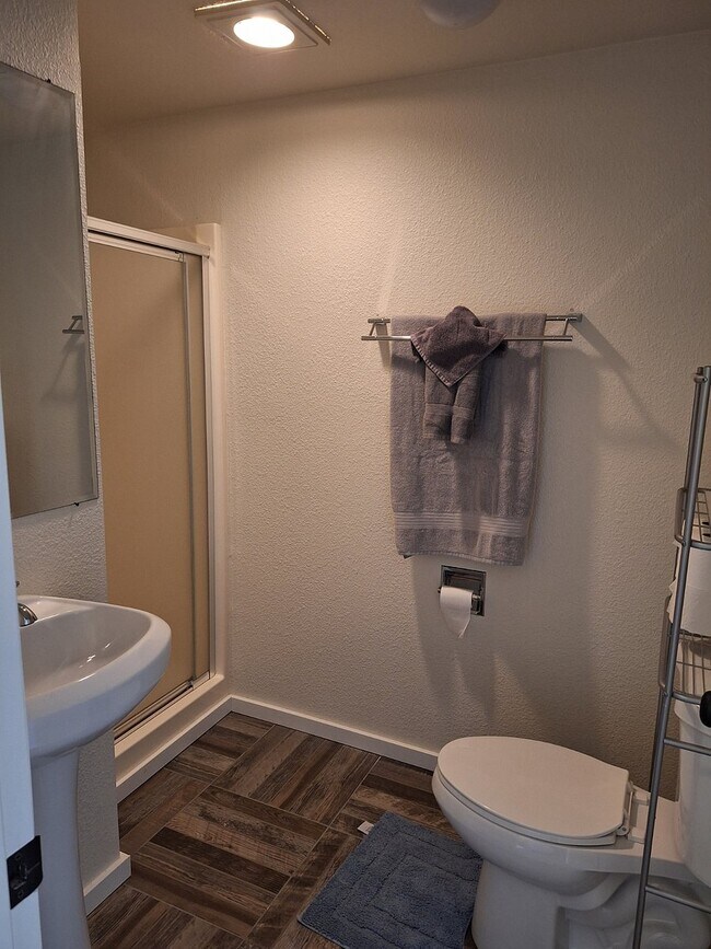 From bathroom door