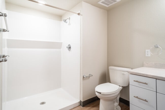 Bathroom with walk-in shower