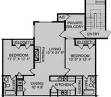 2 Bedroom, 2 Bath