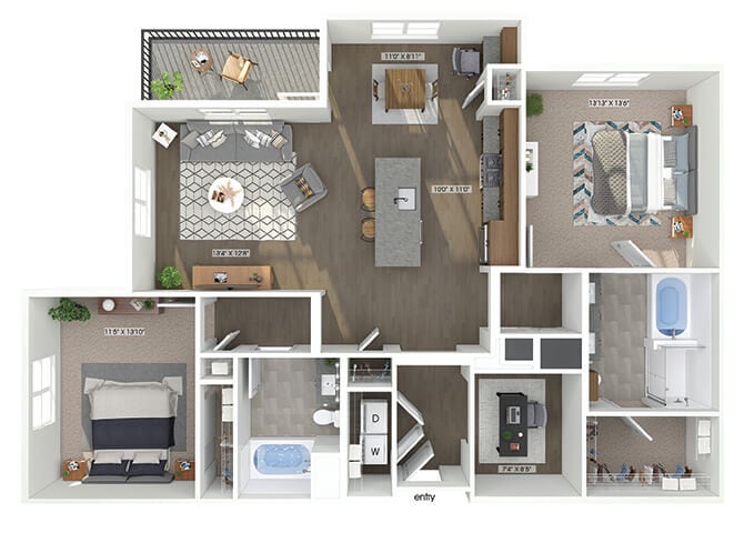 Floor Plan - B4 Den