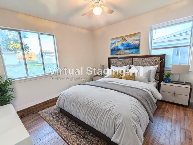 Virtual Staged Bedroom - 138 Evergreen Dr Townhome