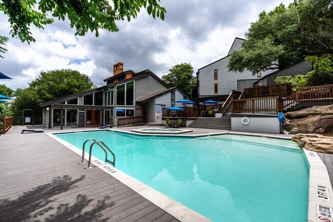Resort-Style Pool with Waterfall - Capital Hills