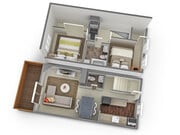 2-bedroom balcony