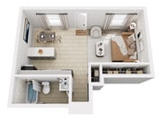 Studio Floorplan Coming Soon