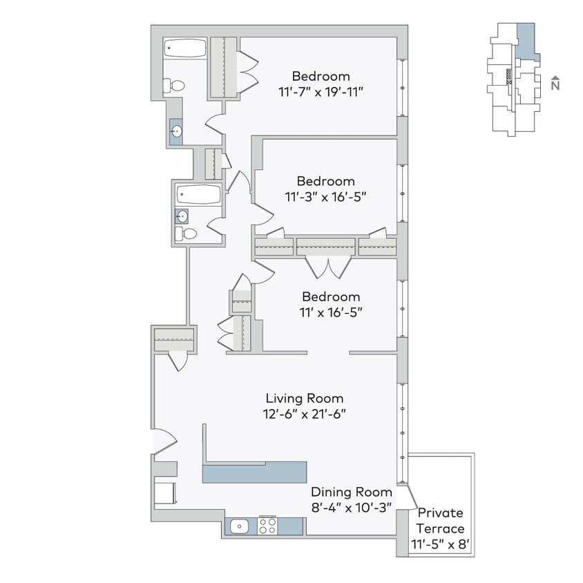 Floor Plan - dor-3bTD