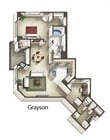 1BR/1.5BA