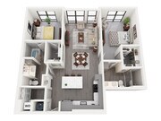 B3-A floor plan The Aston at Town Center