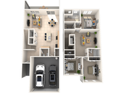 3 bedroom, 2.5 bathrooms, 2-car garage