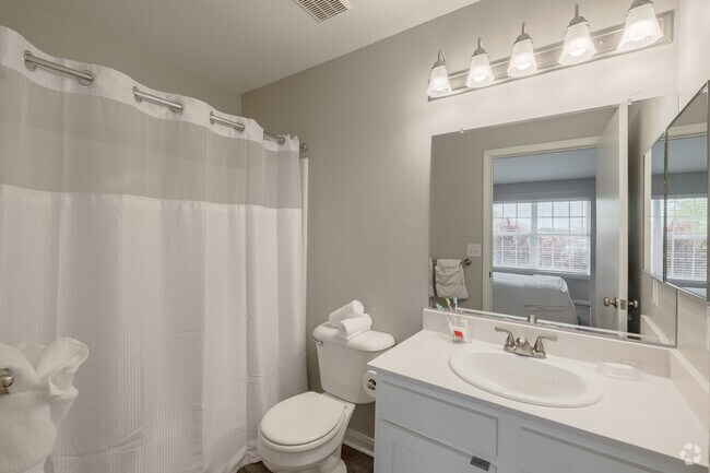 2BR, 2BA - 1,110SF - Primary Bathroom