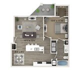 One Bedroom One Bath Floor Plan