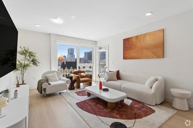 2BR, 2BA - 1,219SF - Living Room/Balcony