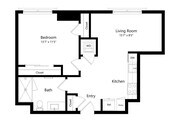 1N1 floor plan Highwater