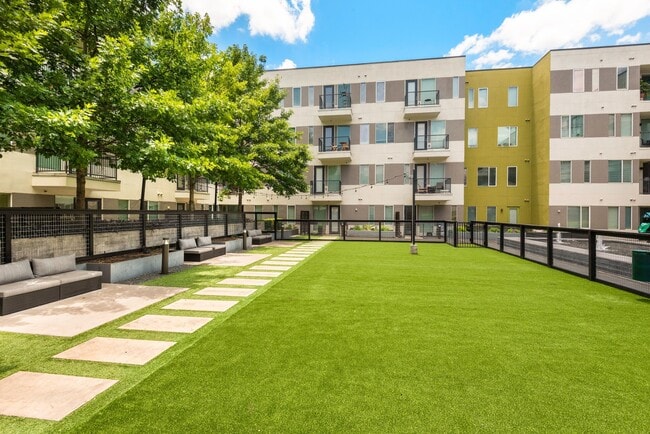 Dog Park with Turf and Shaded Seating