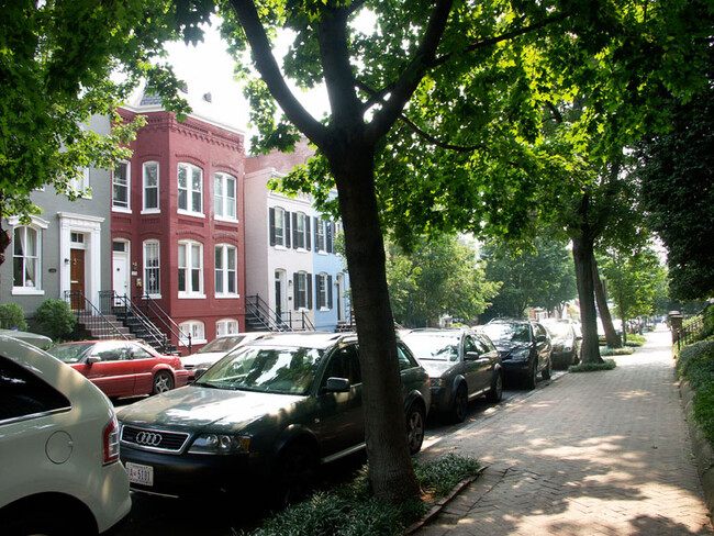 English basement is located in red brick building, left side of duplex - 3118 Dumbarton St NW Apartments Unit 3118 English Basement