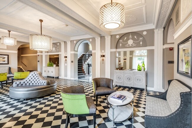 Vestíbulo del edificio y área de asientos - Kew Gardens