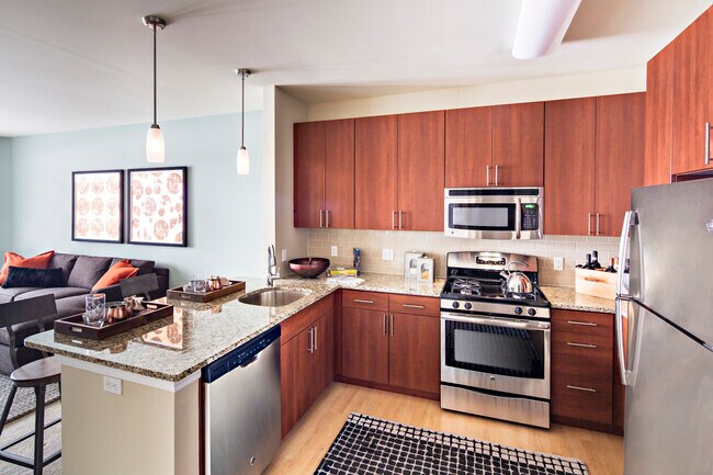 One-bedroom kitchen - Avalon Bloomfield Station Rental
