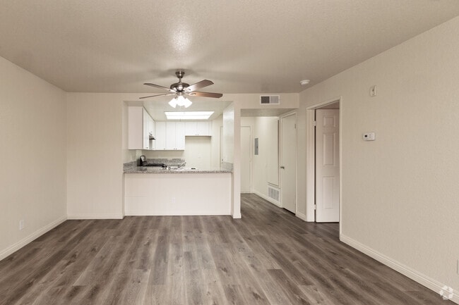 1BR. 1BA - 620SF - Living Room - Belcourt Seniors Apartments 55+