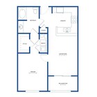 1x1 w/ Sunroom Floor Plan