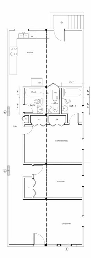 Floor plan - 2046 W Moffat St Unit 1