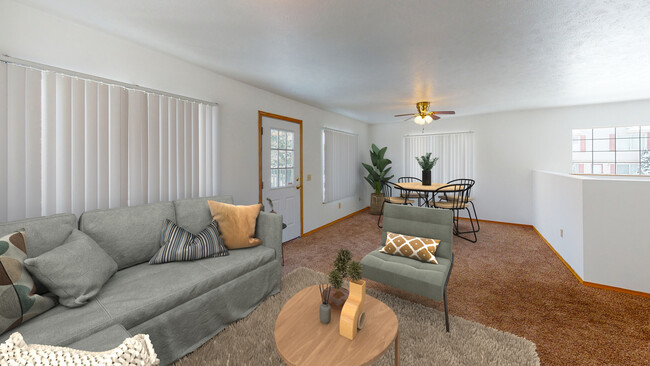 living room view - 222 N Kendall Ave Townhome