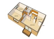 Liberty Square - 2 Bed, 1 Bath, Rear