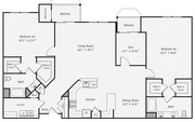 Rutherford Station - B14DR - 2 Beds - 2 Baths - 1895 Sq. ft.