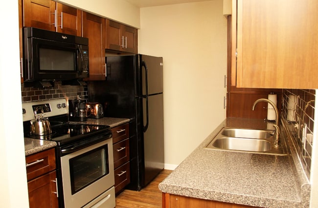 Lakefront Apartments Kitchen