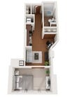 Floor Plan E1 | Domain | Apartments in Madison, WI
