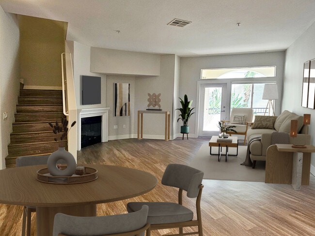 Townhome-style floorplan - The Glendon Apartments in Westwood