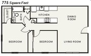 2BR/1BA