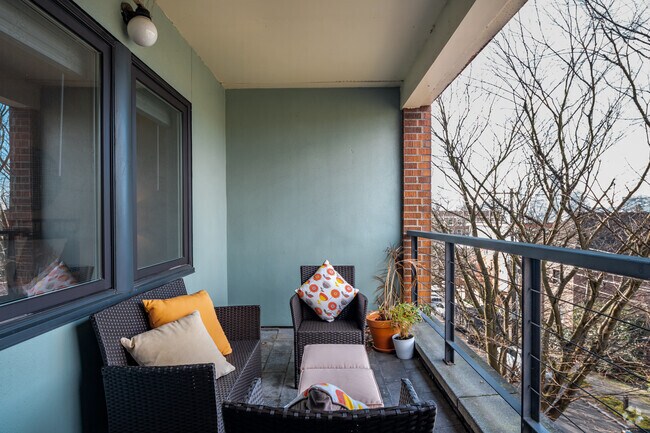 Private Patios in Nearly Every Home - Residences at Broadway Market