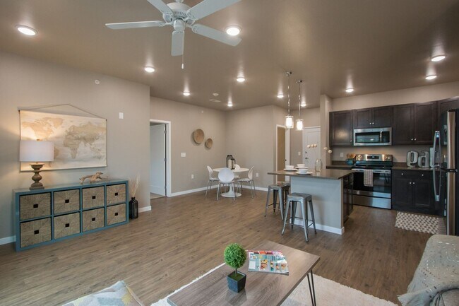 Photo - Spacious 1-bedroom, 1.5 bath, 1st floor, with elevated deck, available 07/01/2026 Unit 30-102