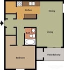 1BR/1BA