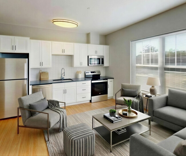 Flat with One Bedroom – Open Living Area